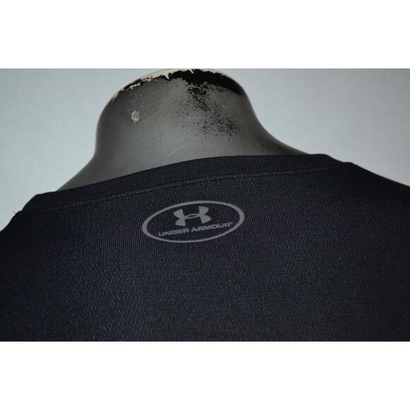 28072 Under Armour Gym Shirt Workout All Season Gear Black Size 2XL Mens - Picture 6 of 8